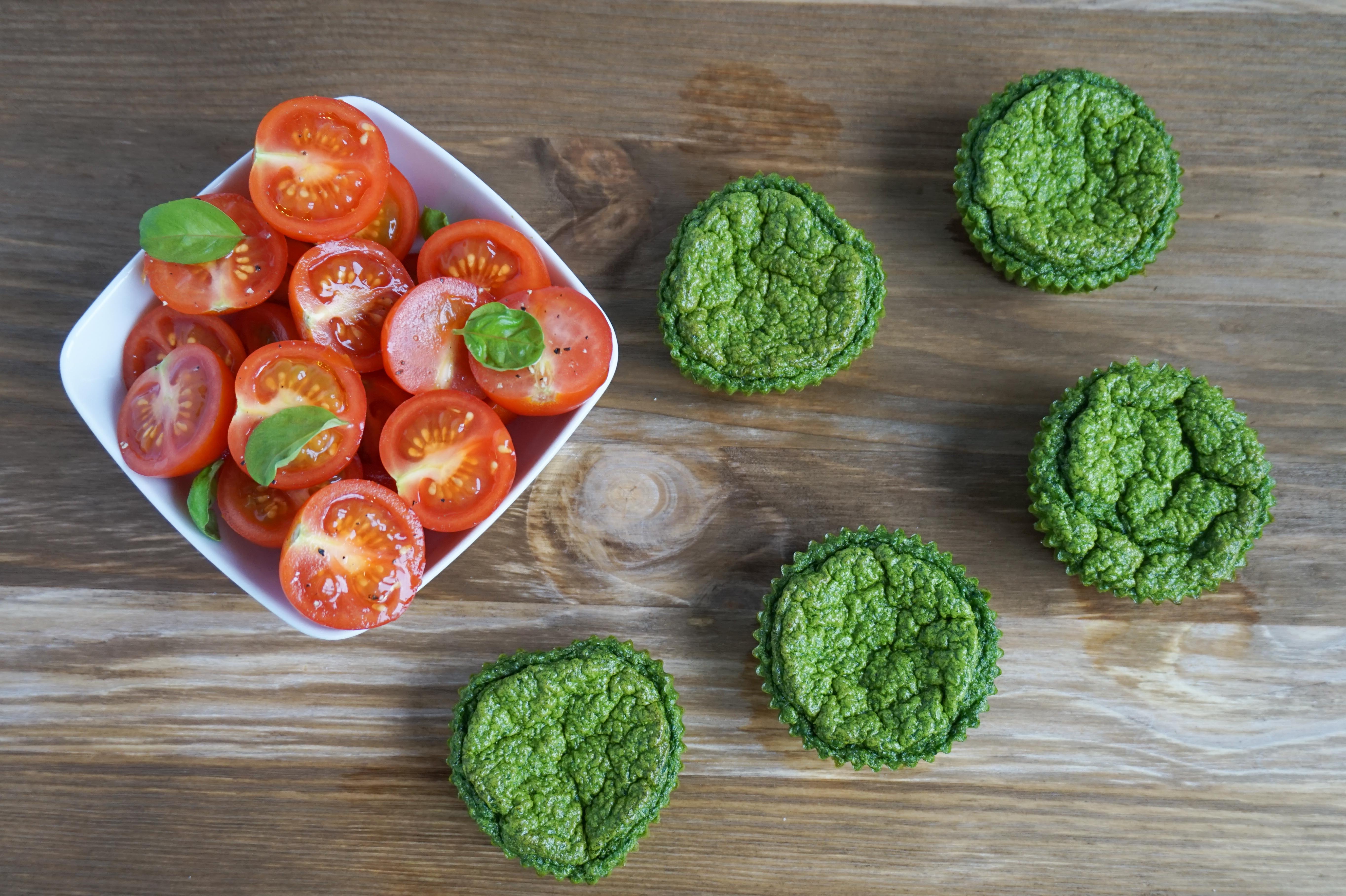 Zielone omlety w wersji mini